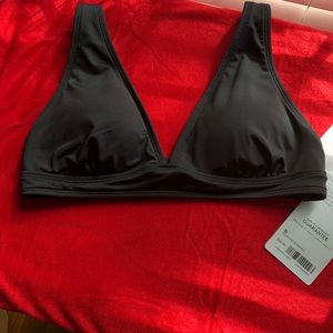 Athleta Auqualuxe Plunge Bikini Top